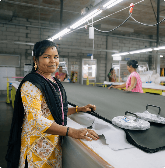Team of Lady Workers
